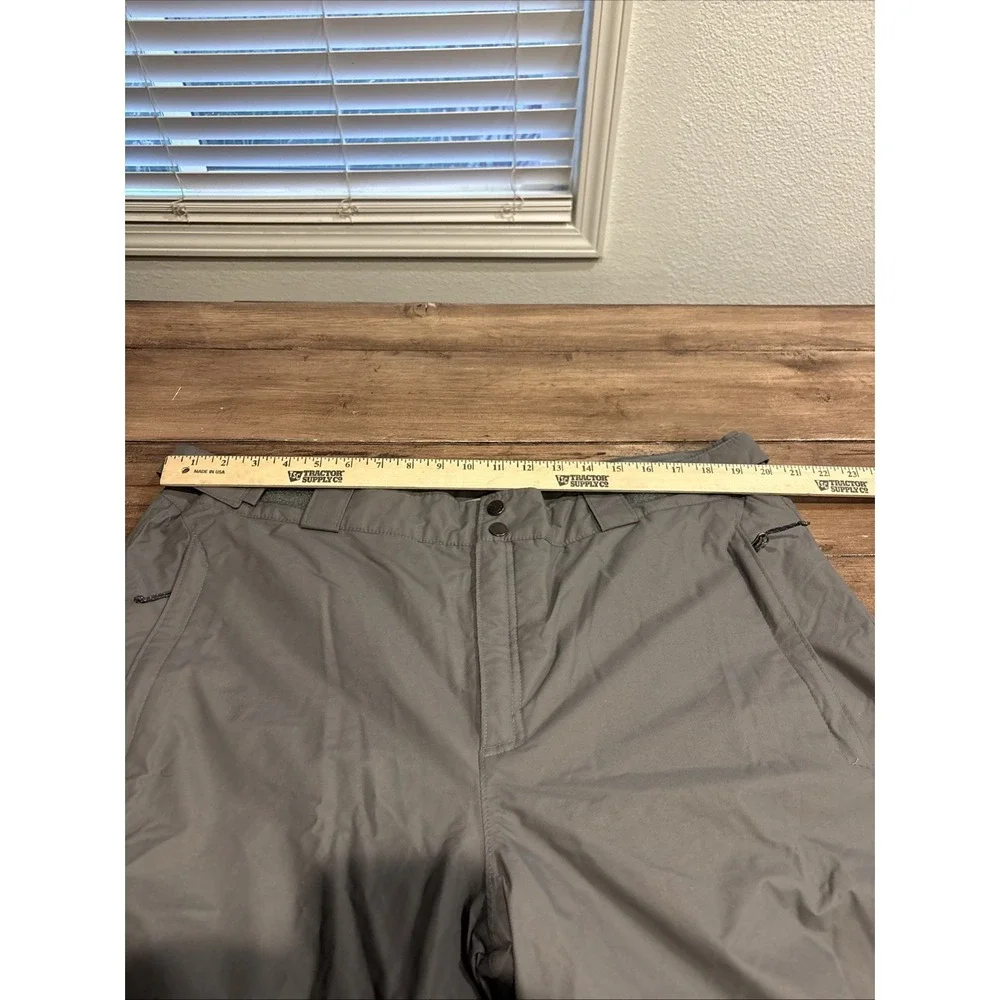 Columbia Ski Pants‎ Mens XL Gray Waterproof Insulated Omni-Tech Snow Adjustable